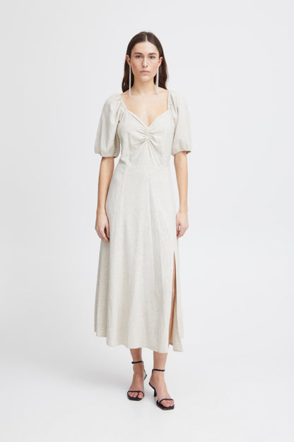 Ichi Daley Dress Oatmeal