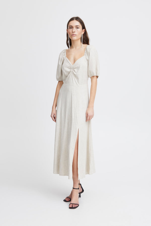 Ichi Daley Dress Oatmeal