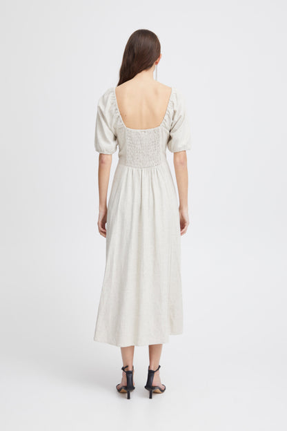 Ichi Daley Dress Oatmeal