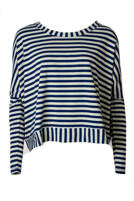 Neirami Long Sleeved Boxy Top Seagrass