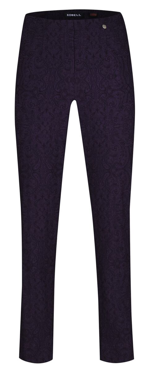 Robell Marie 78cm Purple Jaquard Trousers
