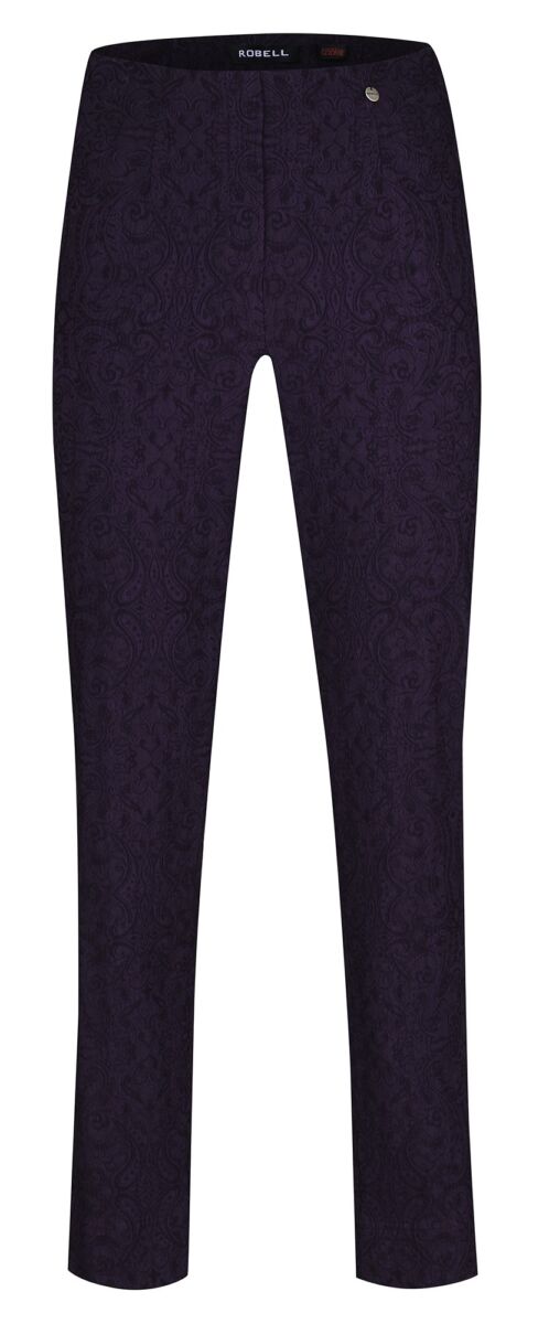 Robell Marie 78cm Purple Jaquard Trousers Purple
