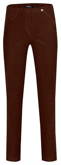 Robell Bella 78cm Cord Trousers Brown