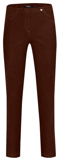 Robell Bella 78cm Cord Trousers Brown Brown