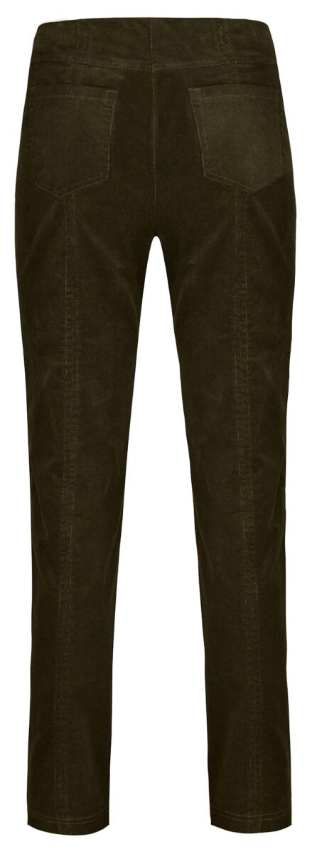 Robell Bella Needle Cord 73cm Trousers Olive