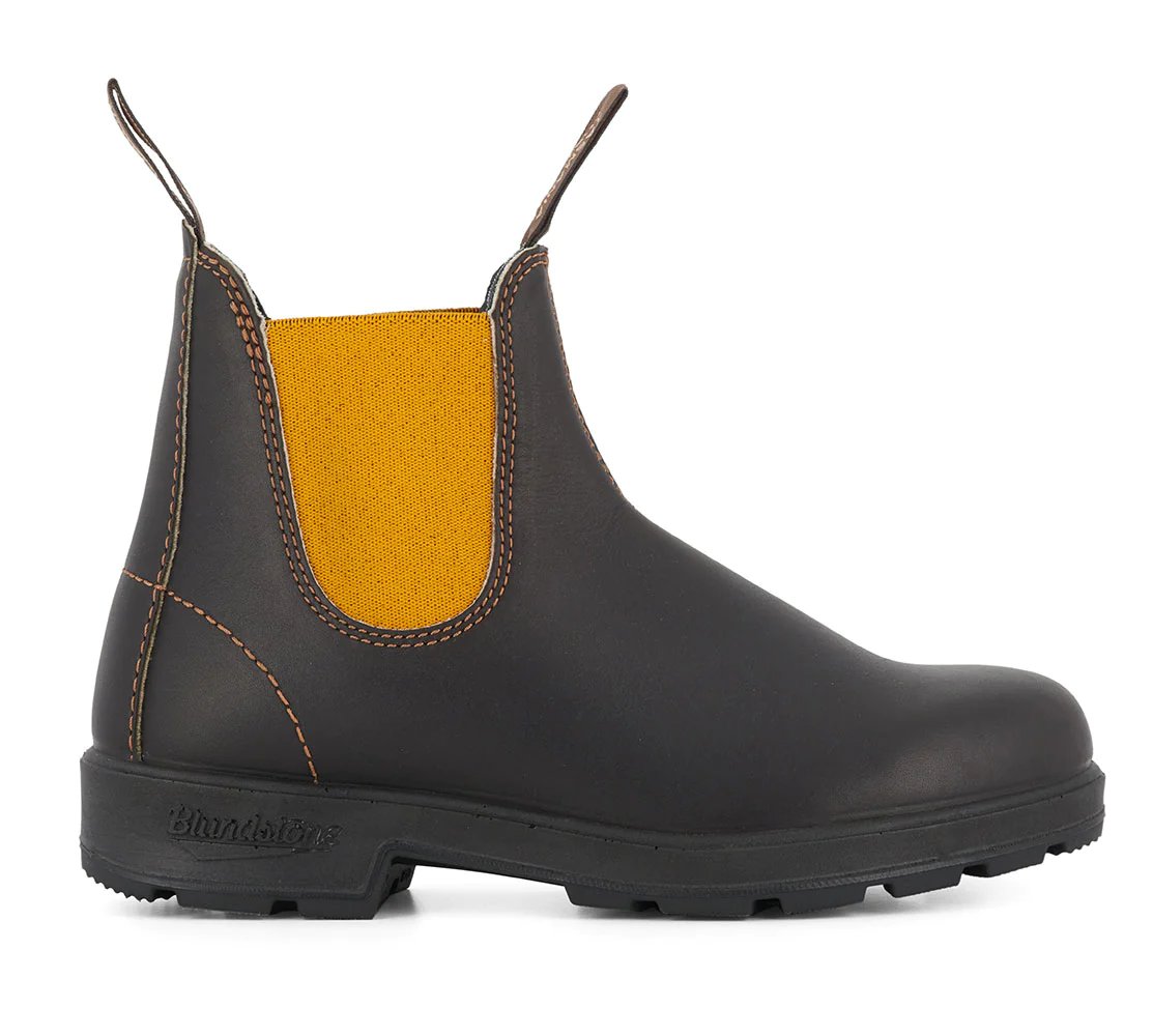 Blundstone 1919 Brown and Mustard Leather Boots Brown