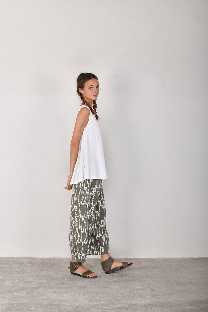 Mama B Bianco Trousers Timo