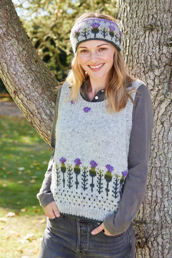 Pachamama Thistle Tank Top Off-White