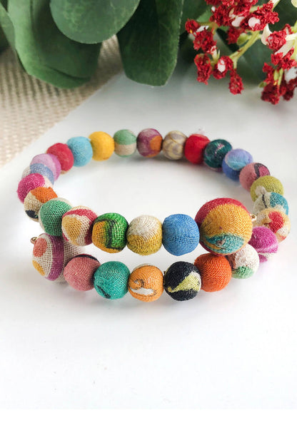 Kantha Overlap Bangle