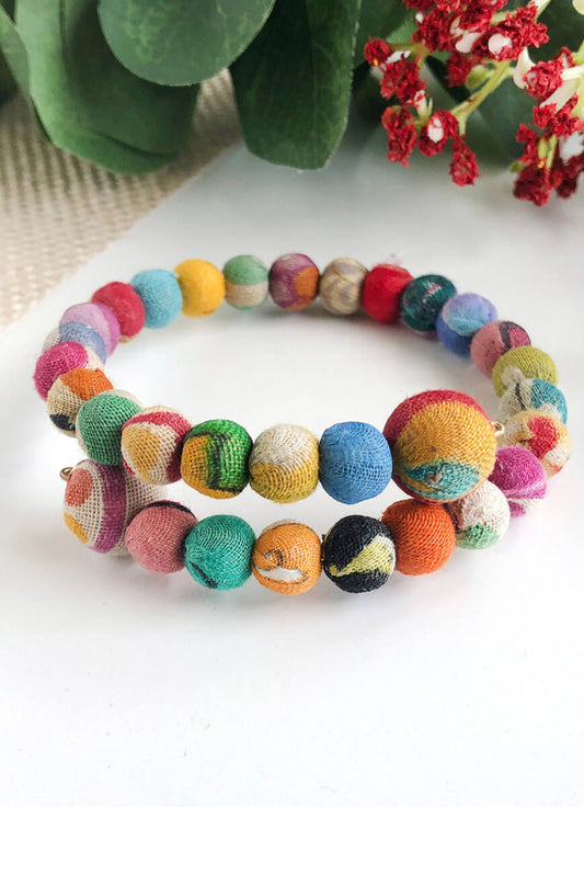 Kantha Overlap Bangle
