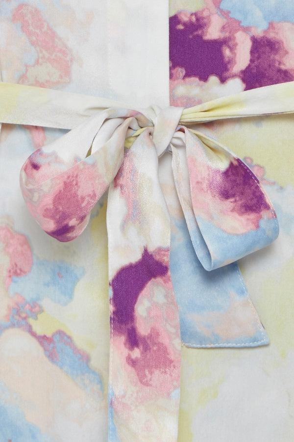 Ichi Cloudy Dress Multi Coloured