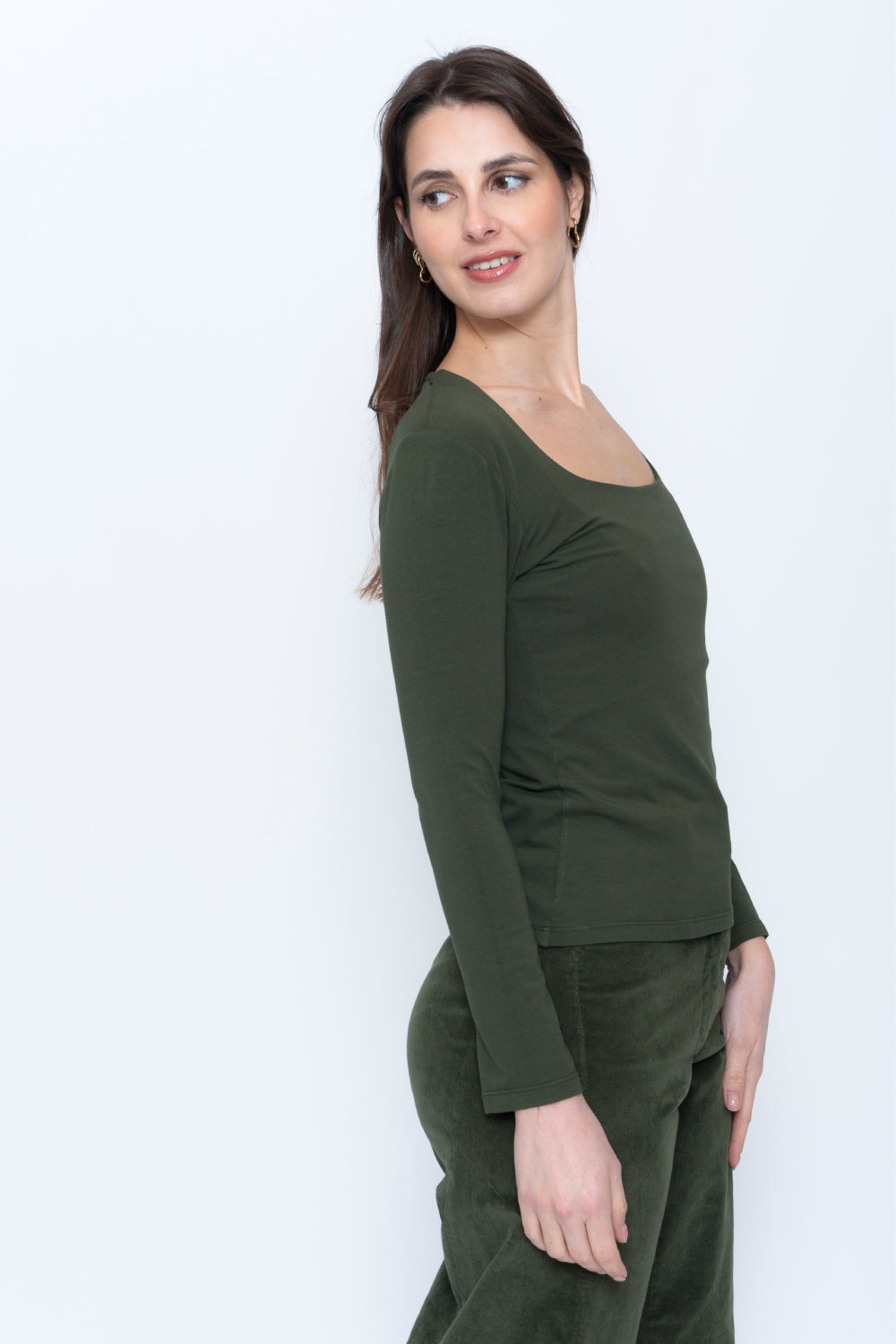 Cotton Square Neck Top