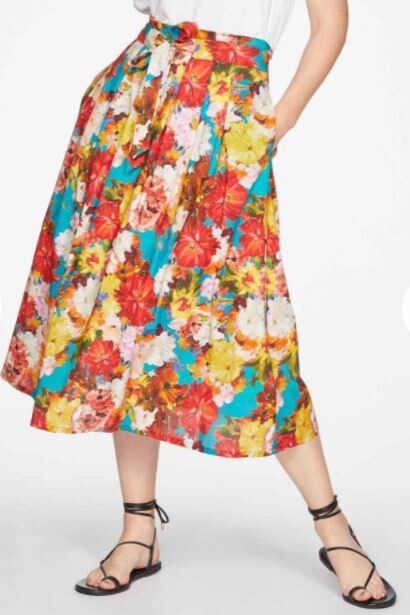 Thought Ramo Pleat Skirt Multi