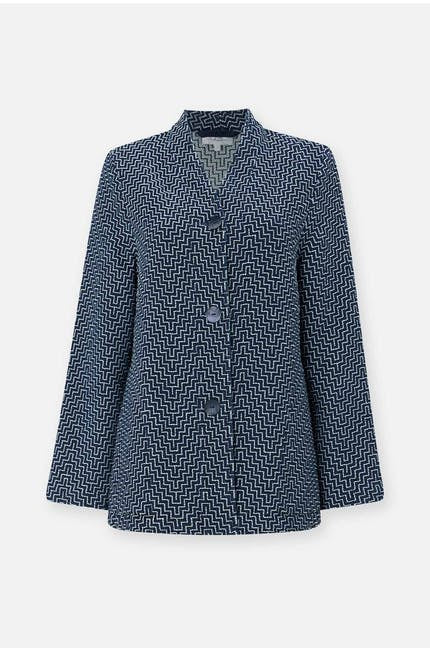 Sahara Aztec Jaquard Denim Jacket Midnight