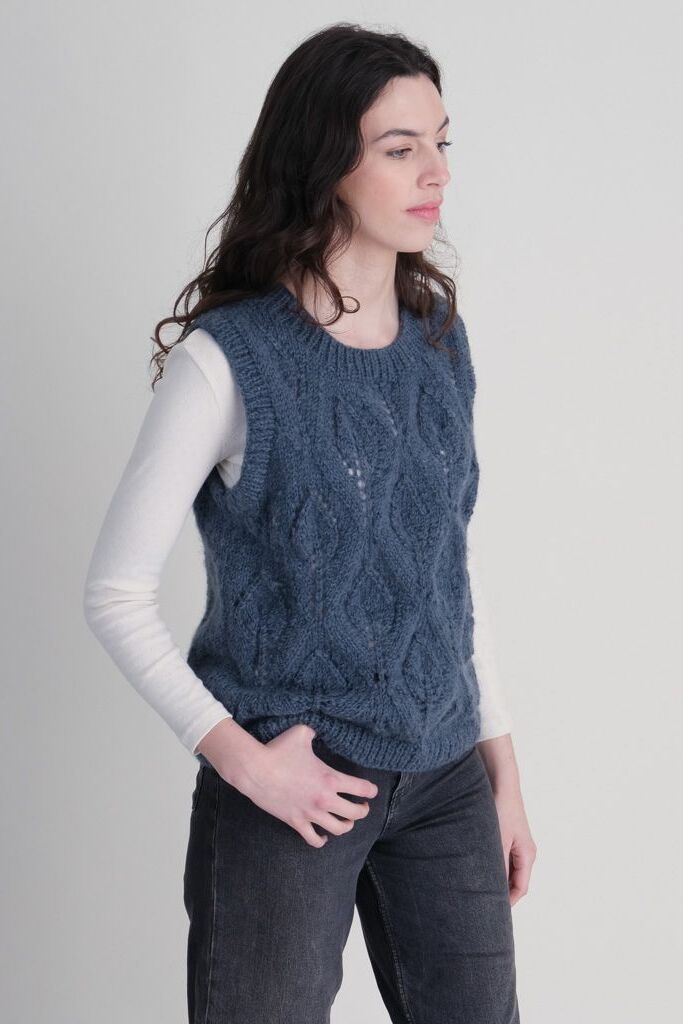 Bibico Bailey Knitted Vest Navy Blue