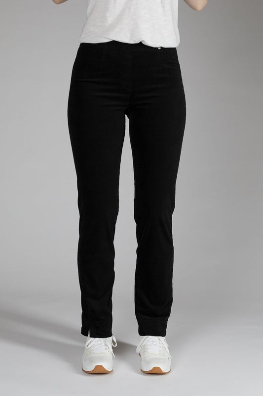 Robell Marie Black Suede 78cm Trousers