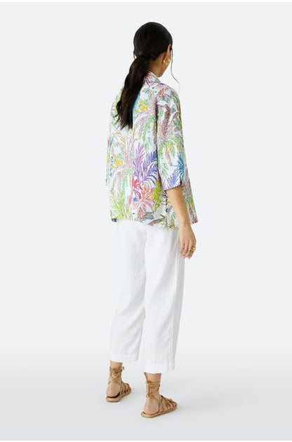 Sahara Chalk Jungle Linen Shirt