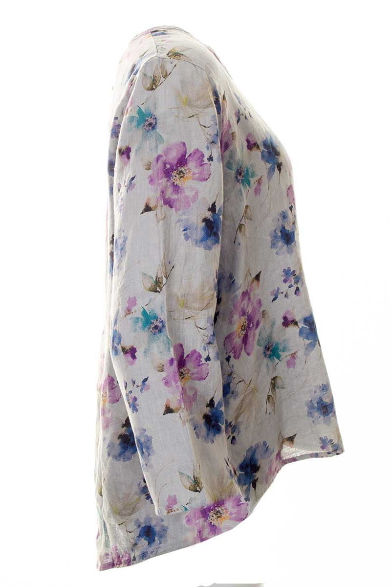 Cut Loose 3/4 Split Back top Overcast