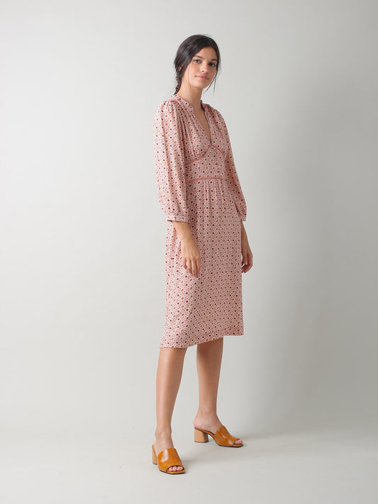 Indi & Cold Long Dress terracotta