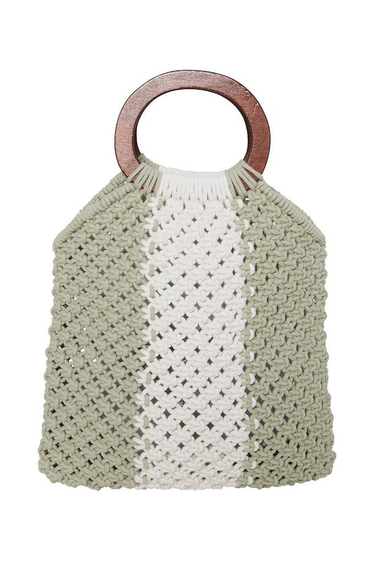 ICHI Jitza Shopping Bag Swamp Green