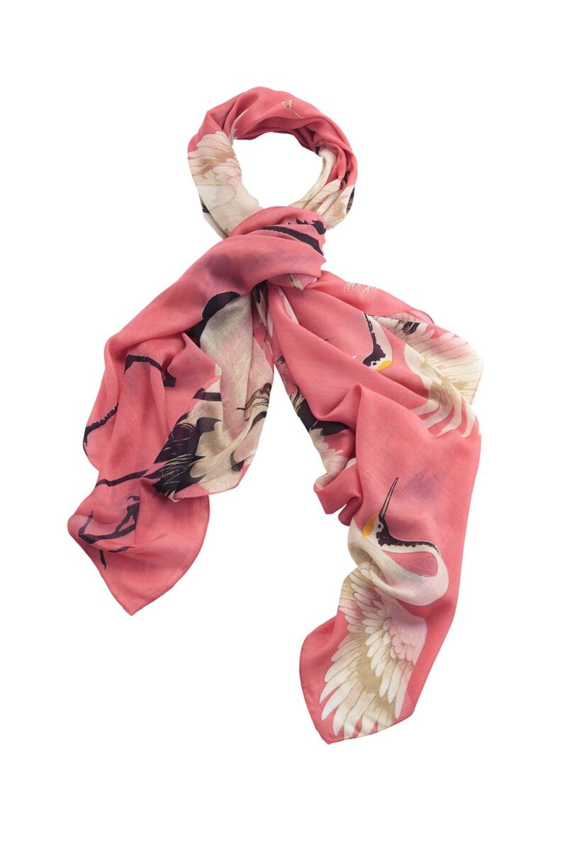 One Hundred Stars Stork Scarf Lipstick Pink