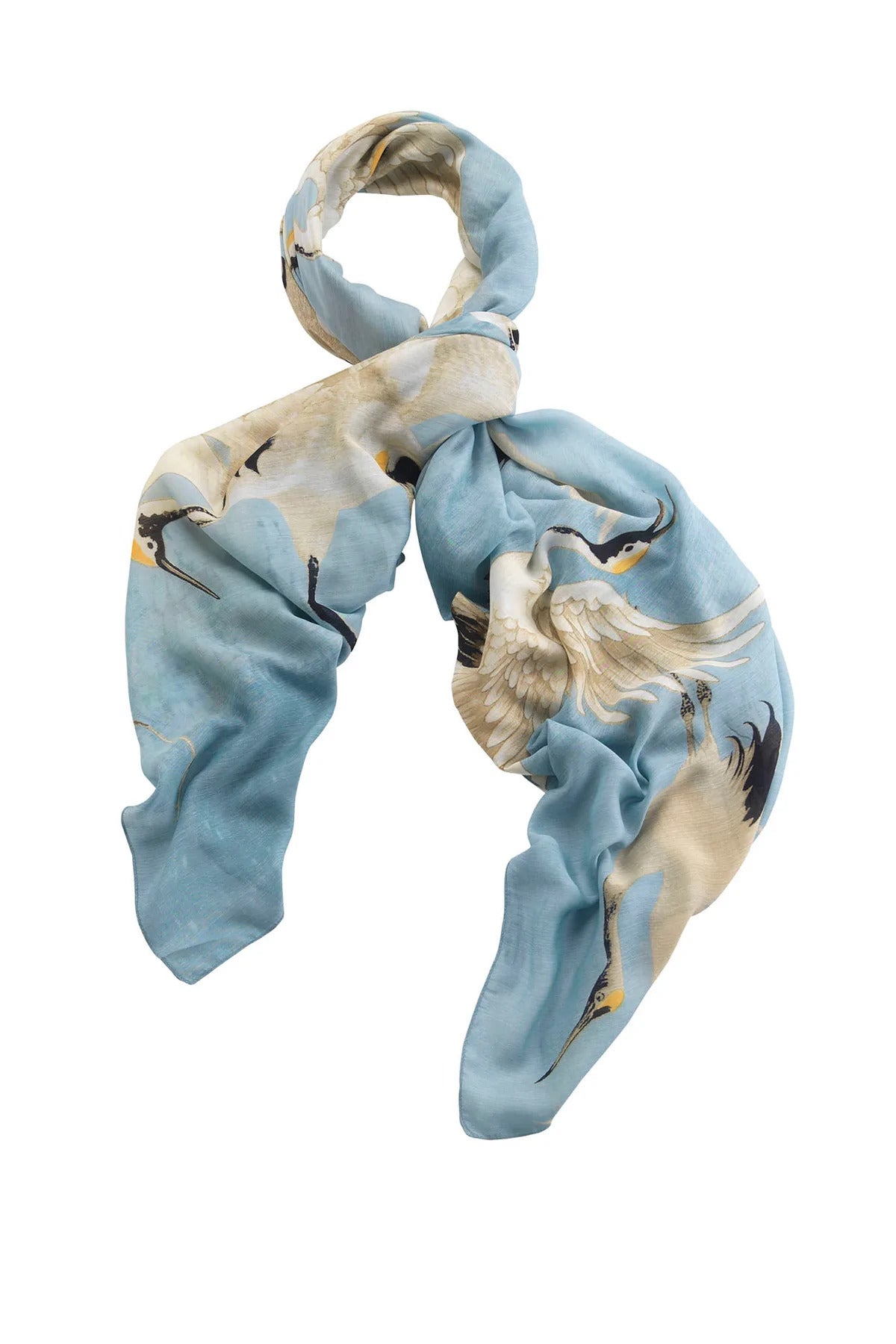 One Hundred Stars Stork Scarf Sky Blue