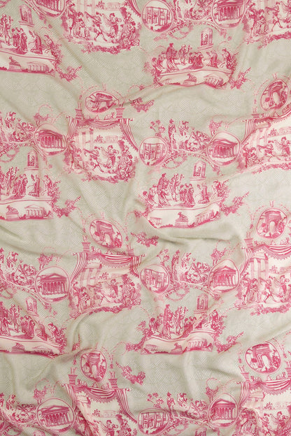 One Hundred Stars Ancient Columns Kimono Pink