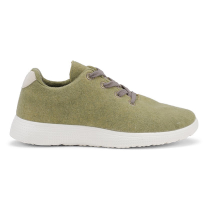 Egos Shoes Merino Wool Sneaker Olive Green