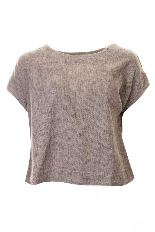Cut Loose Crosshatch Crop Top Rye