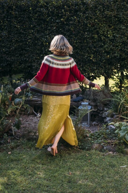 Eribe Alpine Cardigan Hemlock Red
