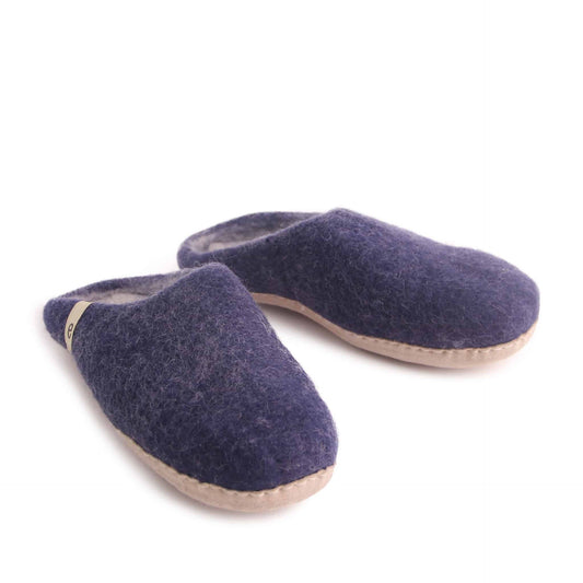 Egos Shoes Merino Wool Slipper Blue