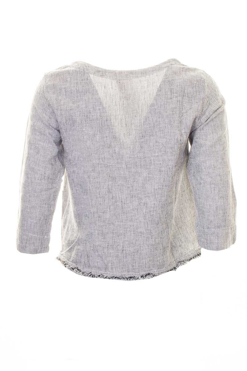 Cut Loose 3/4 Shell Cross Hatch Top Laundered