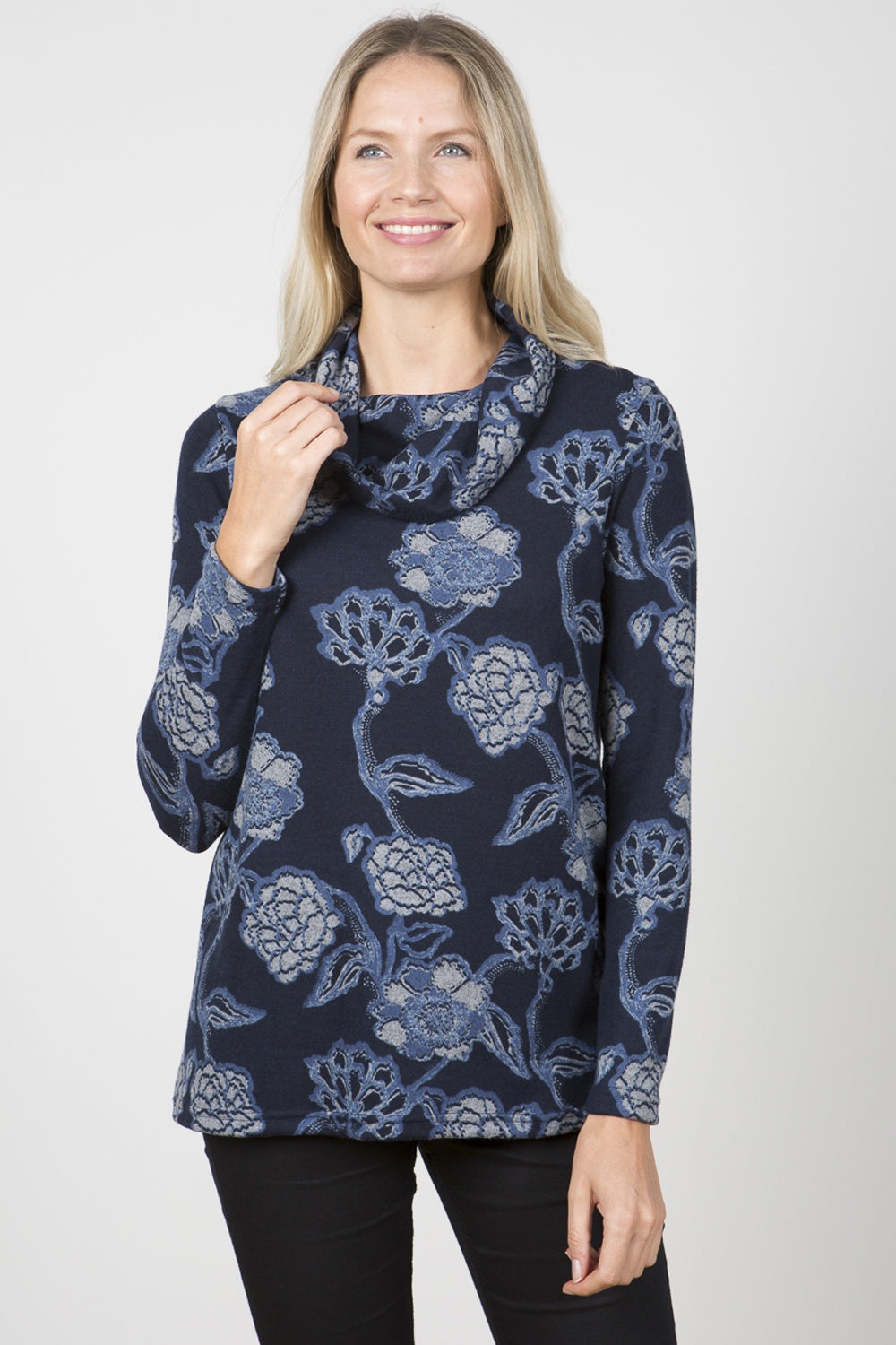 Lily and Me Relaxed Jumper Kimono Navy
