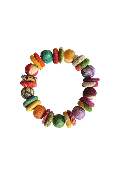 Kantha Button Bracelet