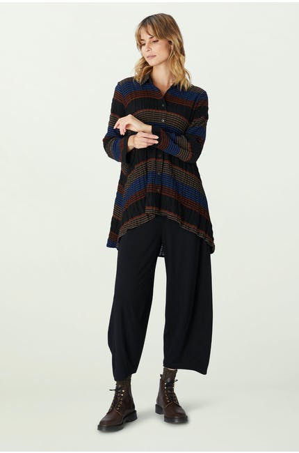 Sahara Crinkle Stripe Shirt Multi