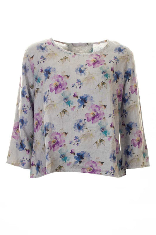 Cut Loose 3/4 Split Back top Overcast