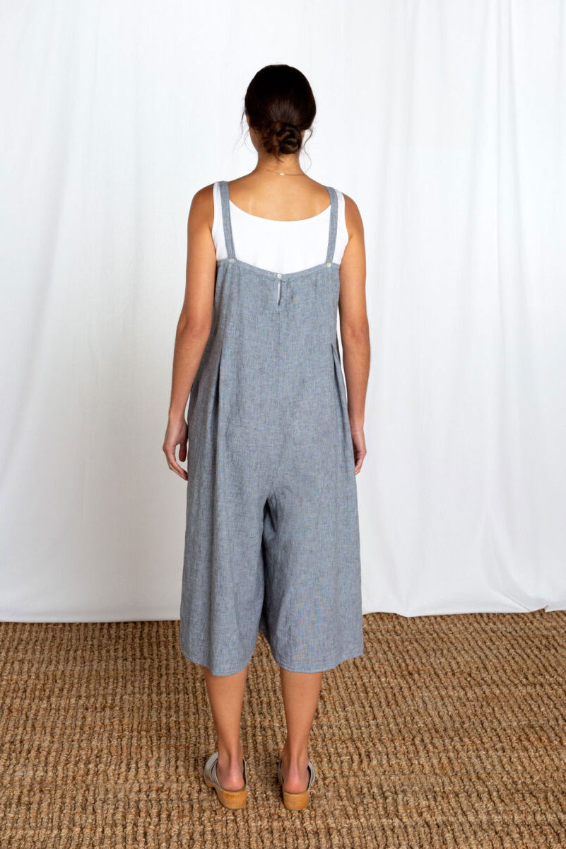 Cut Loose Crosshatch Crop Jumpsuit Cathedral
