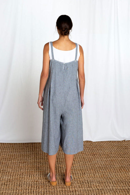 Cut Loose Crosshatch Crop Jumpsuit Cathedral