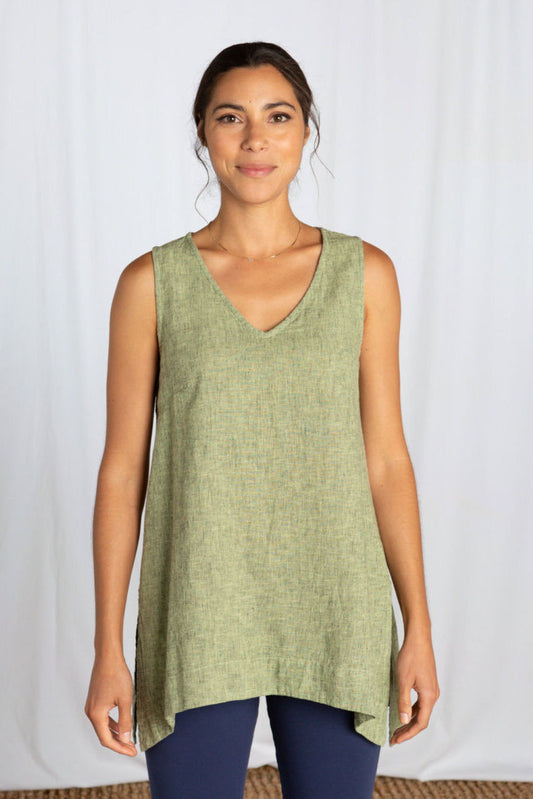 Cut Loose Crosshatch Flowy Tank Shoot