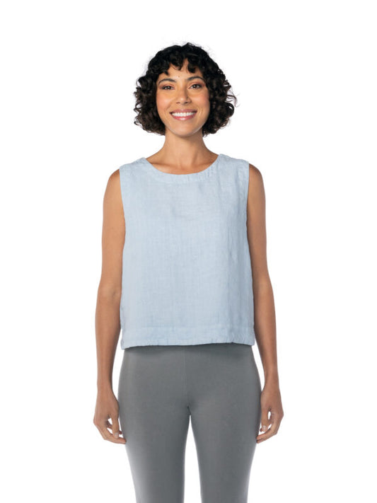 Cut Loose Wide Facing Shell Top Porcelain Off-White