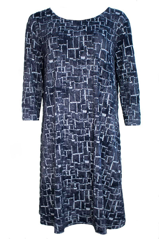 Out of Xile Monochrome Midi Dress
