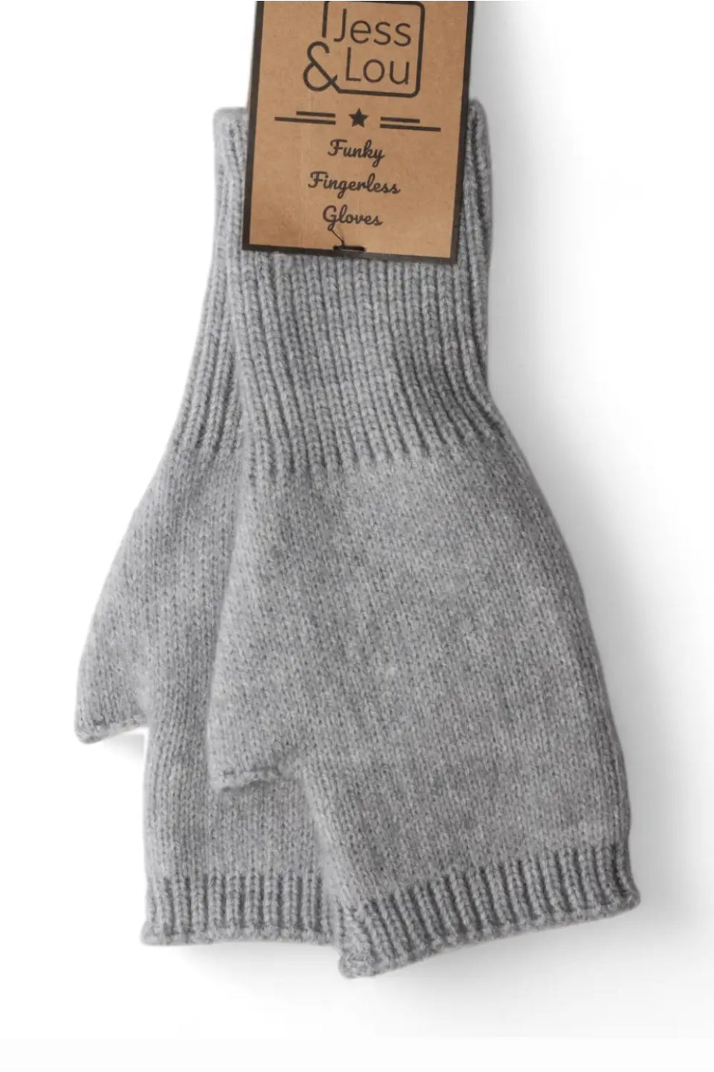 Cosy Plain Knit Fingerless Gloves