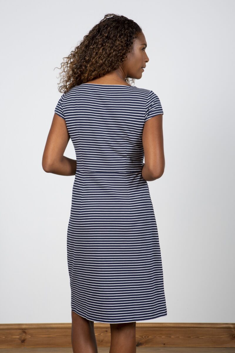 Lily and Me Harbourside Dress Striped Navy