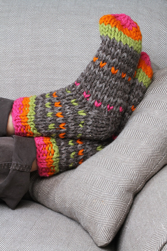 Pachamama Arica Sofa Socks Bark