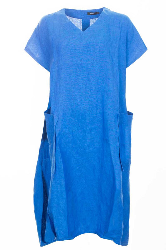 Ralston Iris Linen Dress Ocean