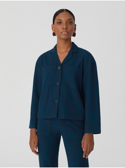 Nice Things Checked Jacket Green