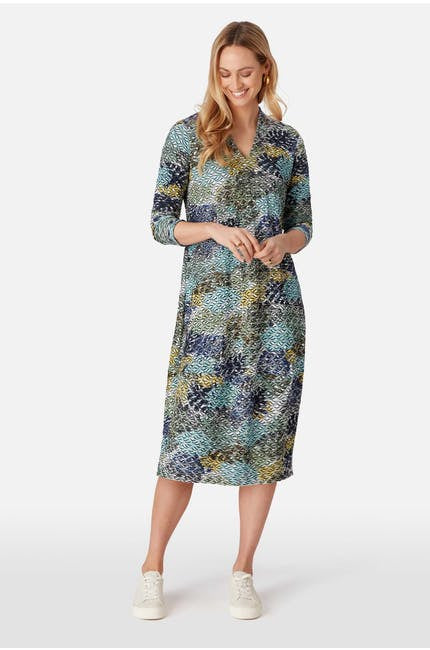 Sahara Ripple Bubble Jersey Dress Multi
