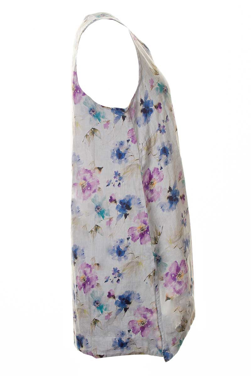 Cut Loose Flowy Tank Overcast Summer Breeze