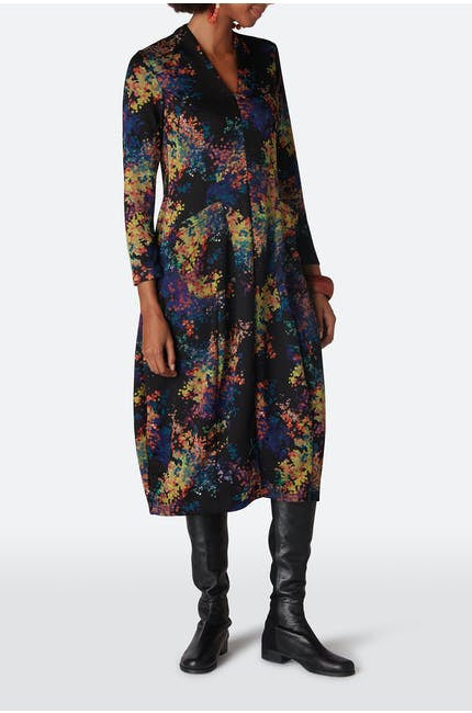Sahara Colourful Spot Jersey Dress Black