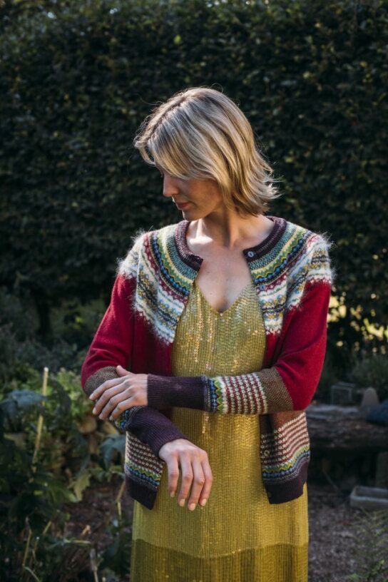 Eribe Alpine Cardigan Hemlock Red